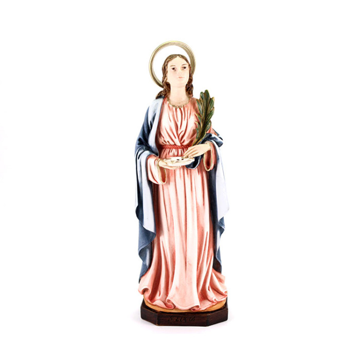 St. Lucy Resin Statue 28 cm