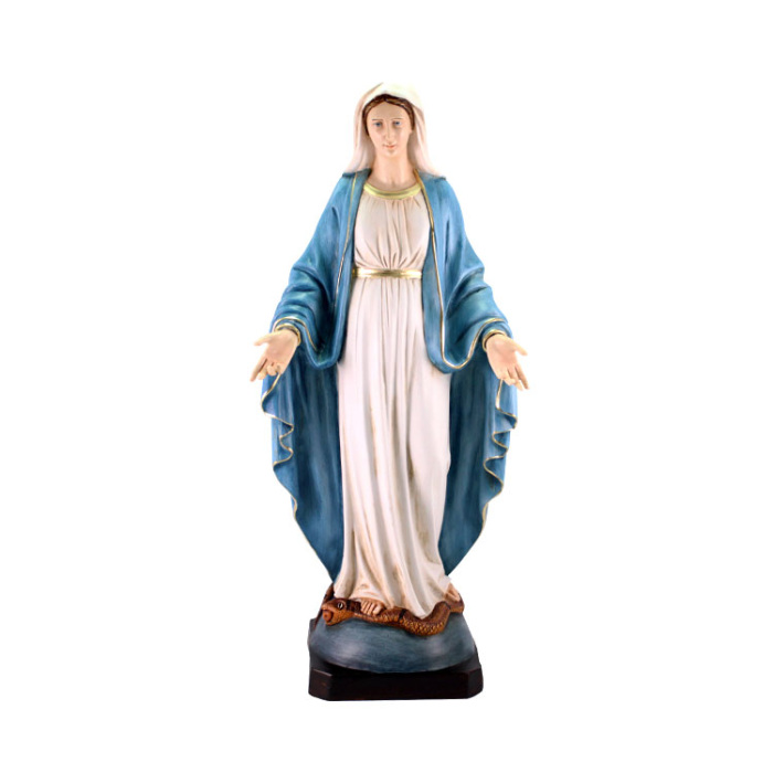 Statua Madonna Miracolosa resina dipinta 60 cm Statua Madonna Miracolosa resina dipinta 60 cm