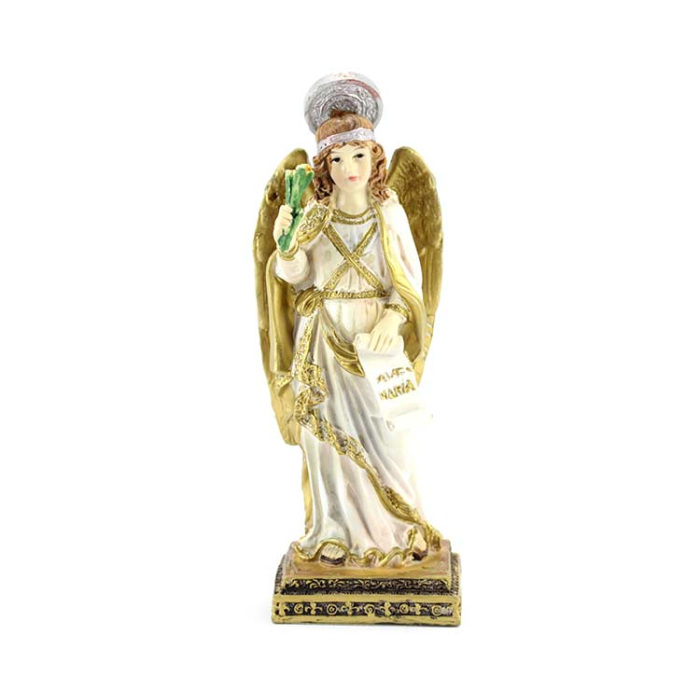 Statua San Gabriele Arcangelo in resina 14 cm