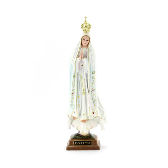 Statua Madonna di Fatima plastica 27 cm