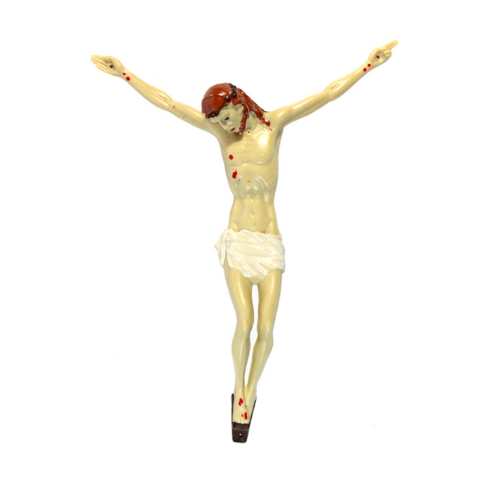 Corpo di Cristo in plastica colorata 14,5x12 cm