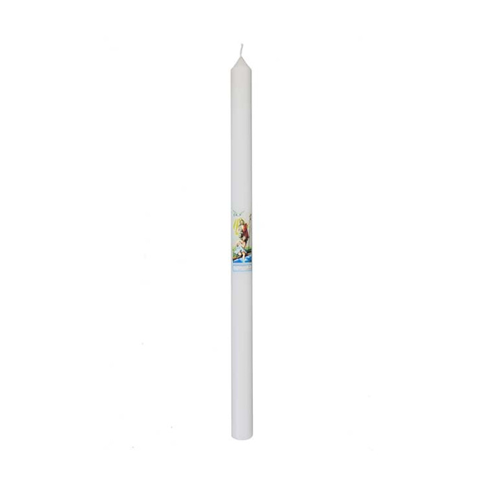 Vela Bautizo de cera 26 cm 40 gramos