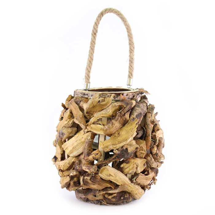 Lámpara de corteza color natural Alto 25 cm Lámpara de corteza color natural Alto 25 cm