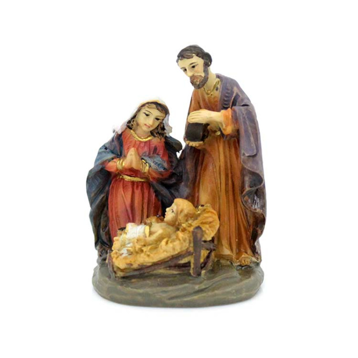 Colored Resin Classic Nativity Scene 6x4.5 cm Colored Resin Classic Nativity Scene 6x4.5 cm