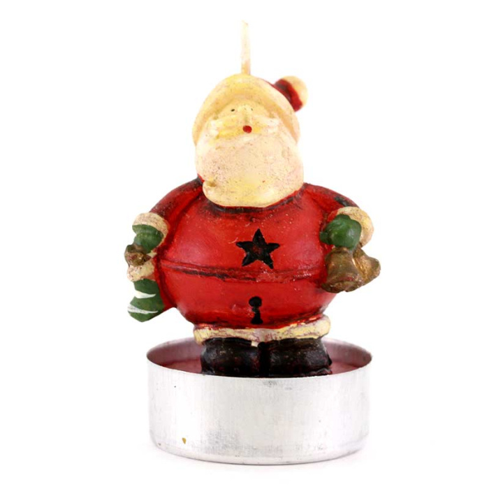 Vela Papá Noel barrigón 6.5 cm 6 unidades Vela Papá Noel barrigón 6.5 cm 6 unidades
