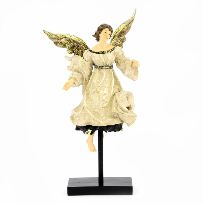 Colored Resin Angel on Stand 42 cm Colored Resin Angel on Stand 42 cm