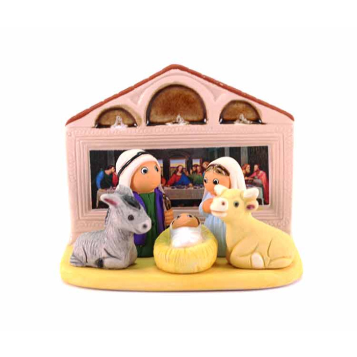 Terracotta Nativity Milan 6.5x8 cm