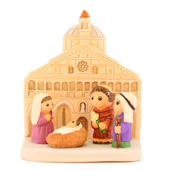Presepe Padova in terracotta 8x9 cm