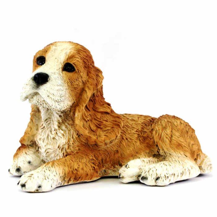 Perro Cocker en resina de silicona de color 24x16 cm Perro Cocker en resina de silicona de color 24x16 cm