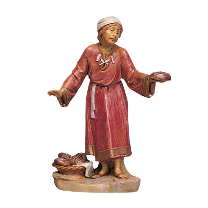 Resin Shepherd with Bread 12 cm Fontanini Resin Shepherd with Bread 12 cm Fontanini