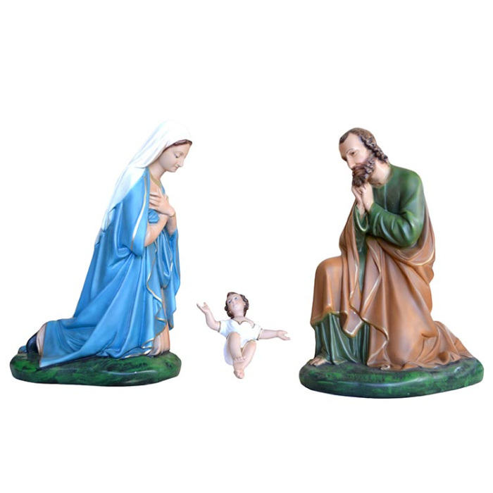 Natività resina Napoletana 46 cm 3 pezzi