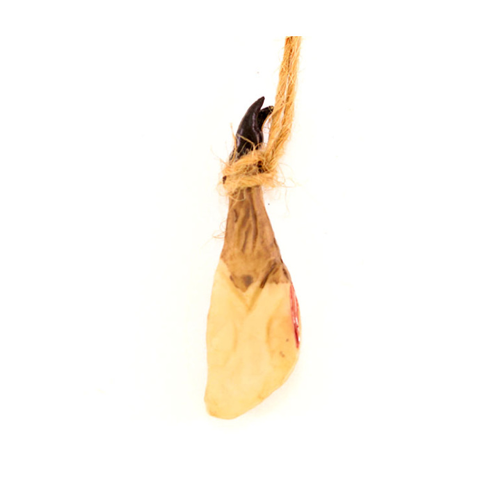 Prosciutto in miniatura resina colorata 7 cm