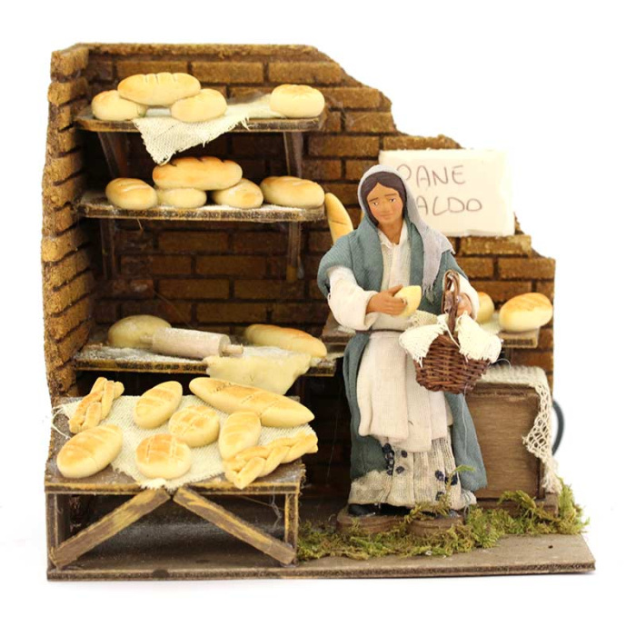 Terracotta and Clothing Bakery Scene 12 cm