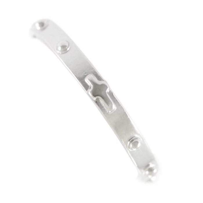 Rosario anello decina argento rodiato 925°°