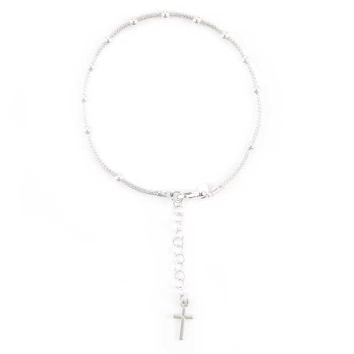 Rosario a bracciale argento 925°° Grano 2 mm Cipolletti