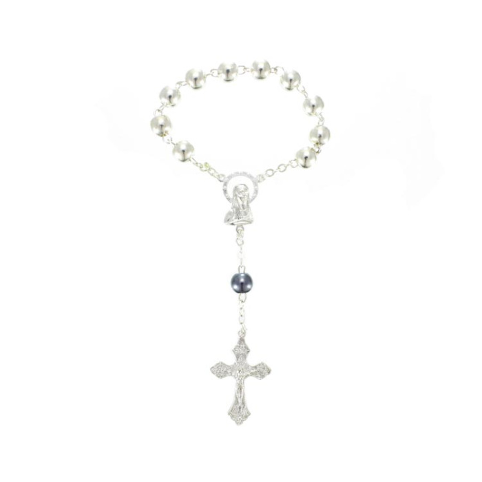 Single Decade Rosary Metal grain 8 mm Single Decade Rosary Metal grain 8 mm