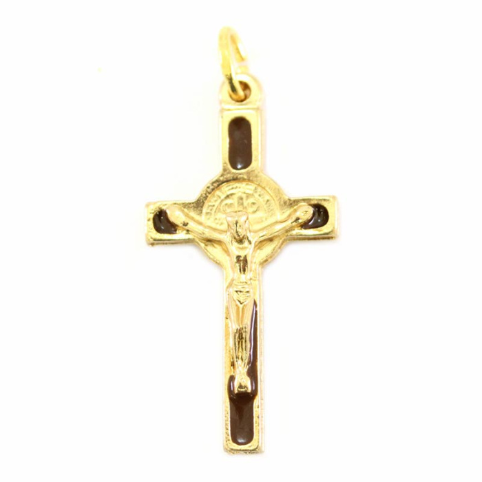 Enamelled Metal St. Benedict Cross 4x2 cm Enamelled Metal St. Benedict Cross 4x2 cm