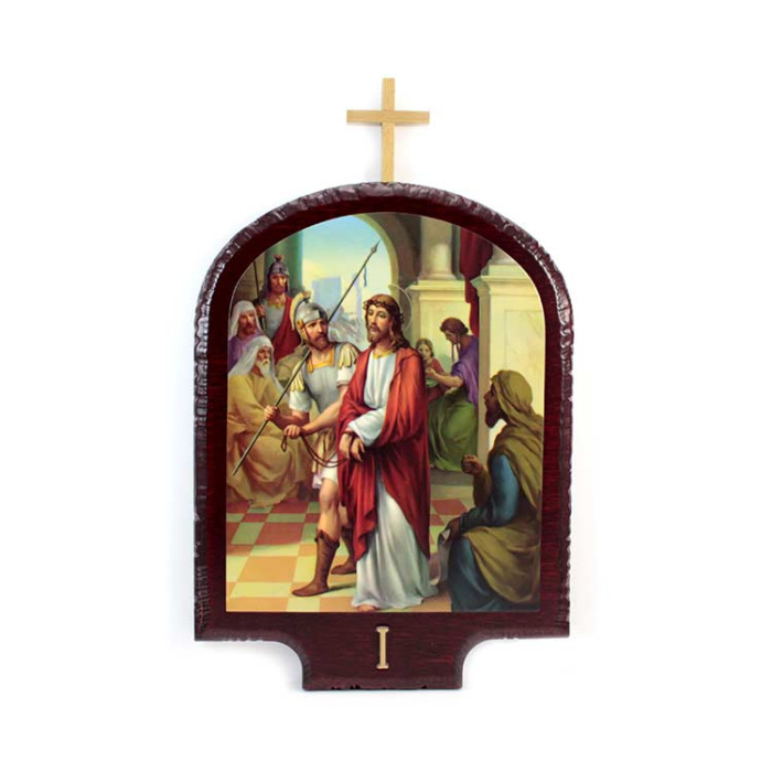 Via Crucis cupola mdf 23,5x38 cm 15 stazioni
