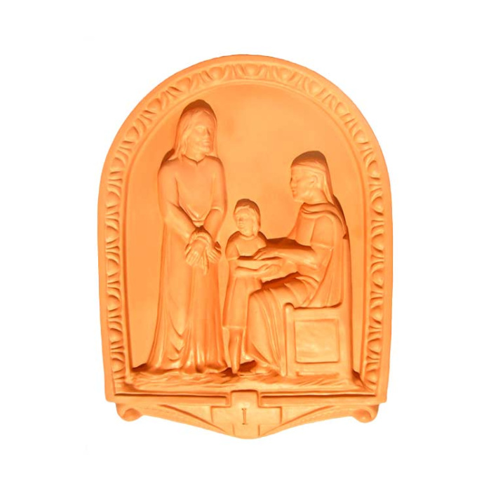 Via Crucis cupola in terracotta 36x50 cm 15 stazioni