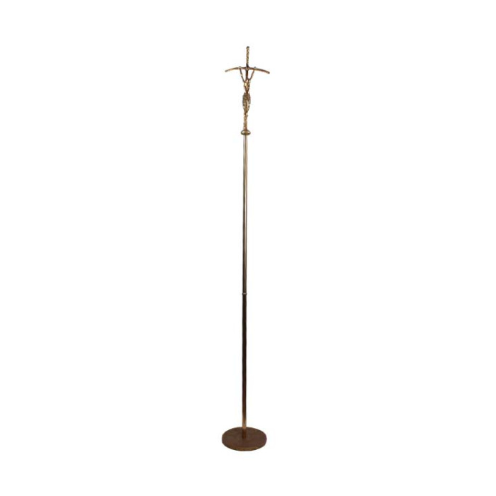 Cruz Procesional latón dorado 210 cm Cruz Procesional latón dorado 210 cm