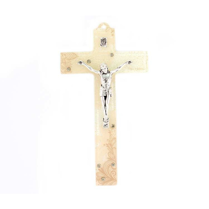 Murano Glass Cross with rhinestones 9x17 cm Murano Glass Cross with rhinestones 9x17 cm