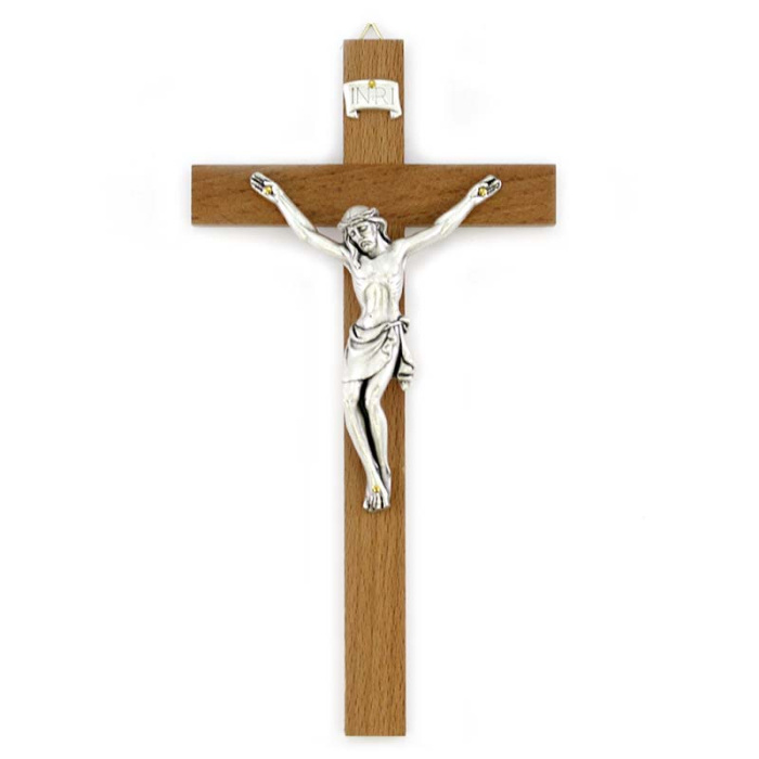 Crucifijo cuerpo metal cruz madera 12x23 cm Cipolletti Crucifijo cuerpo metal cruz madera 12x23 cm Cipolletti