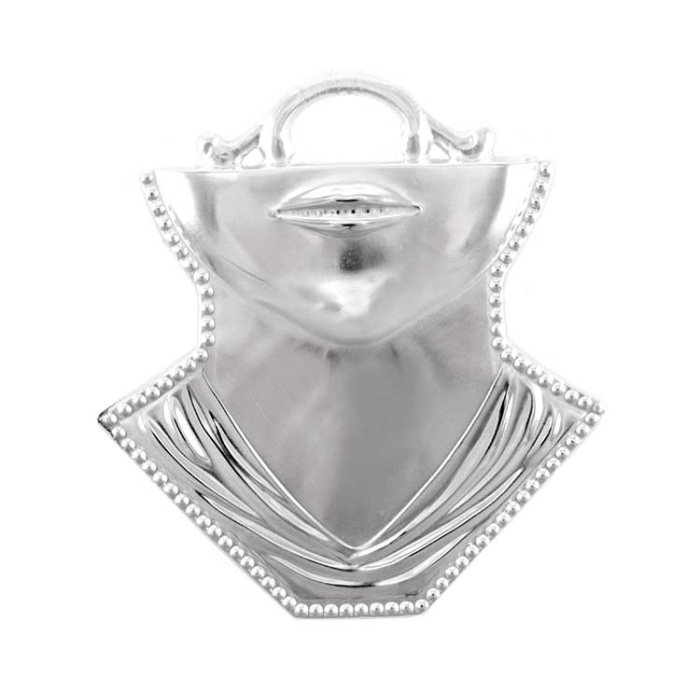 Ex Voto Throat and Chin metal 12x13 cm