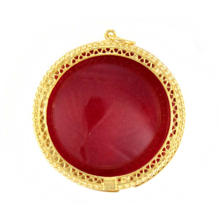 Reliquary Intertwining filigree silver 800°° diameter 4 cm