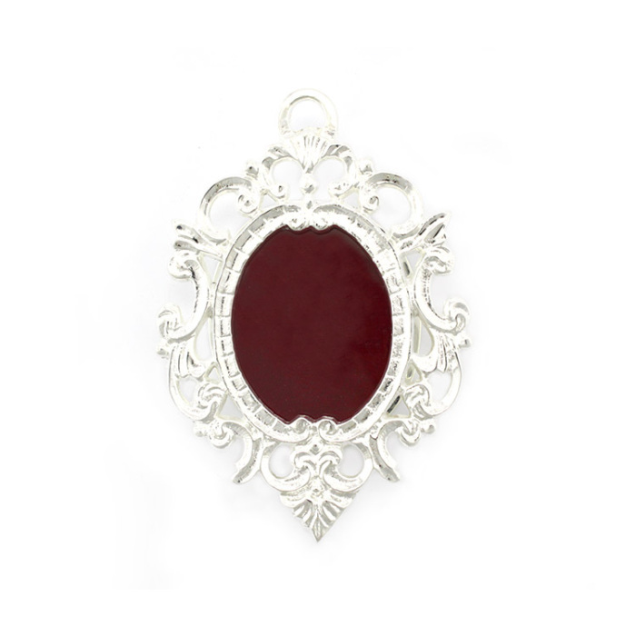 Relicario marco plateado 7,5x11x2 cm