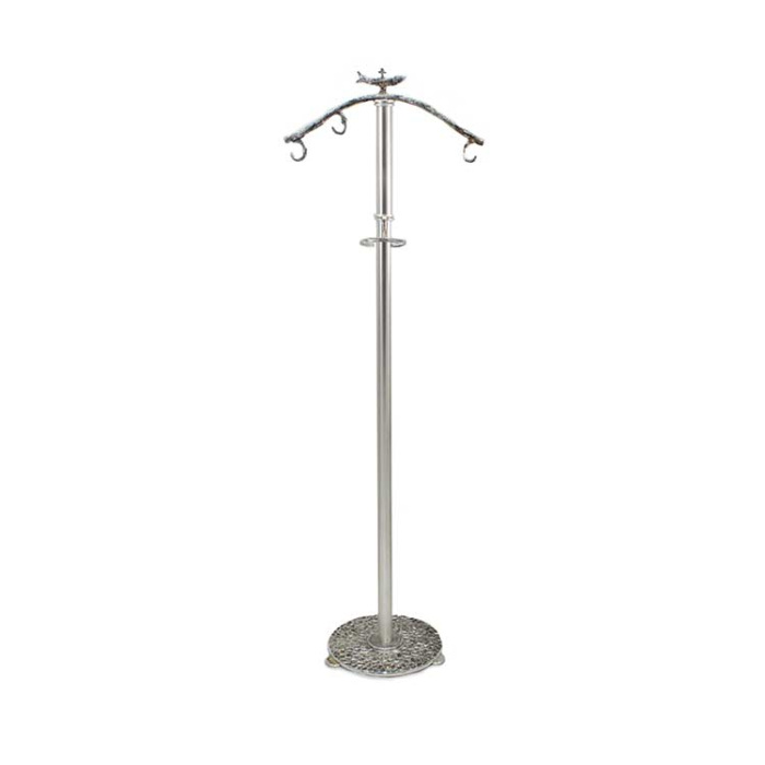 Porta turibolo in ottone argentato 120 cm Porta turibolo in ottone argentato 120 cm