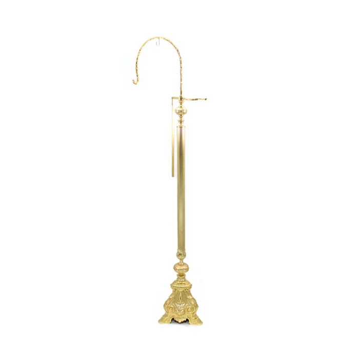 Porta turibolo ottone dorato 130 cm Porta turibolo ottone dorato 130 cm