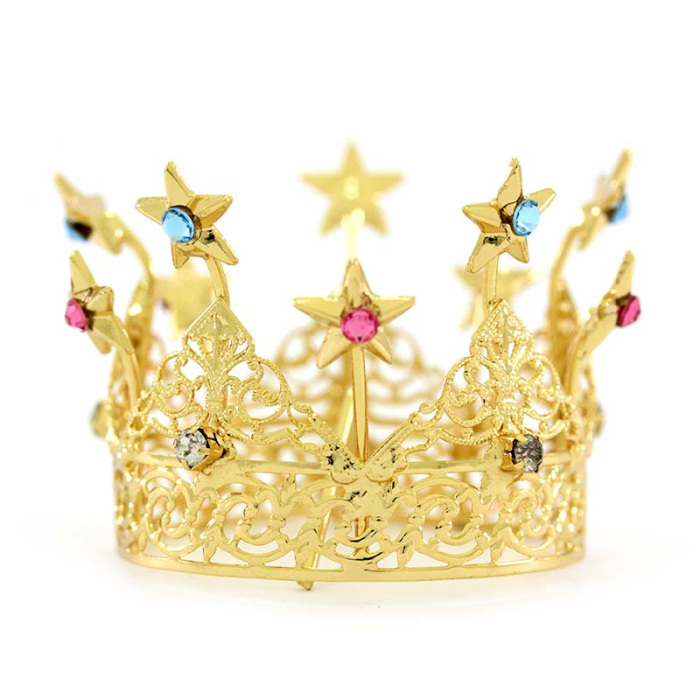 Corona real con estrellas y pedrería Corona real con estrellas y pedrería