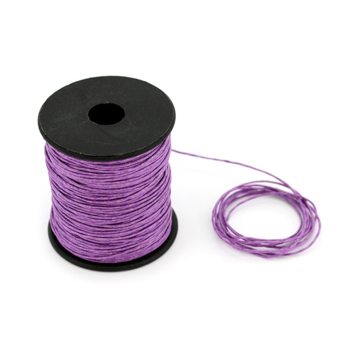 Hilo encerado lila 100 metros espesor 1,2 mm Hilo encerado lila 100 metros espesor 1,2 mm