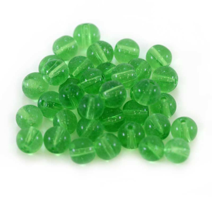 Grano tondo in vetro verde Diametro 5 mm 5000 pezzi Grano tondo in vetro verde Diametro 5 mm 5000 pezzi