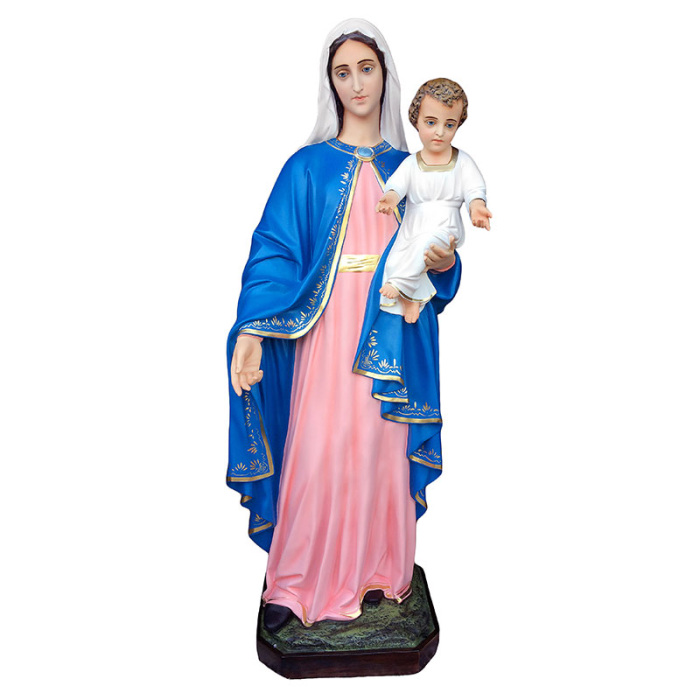 Statua Madonna con Bambino in vetroresina 160 cm Statua Madonna con Bambino in vetroresina 160 cm