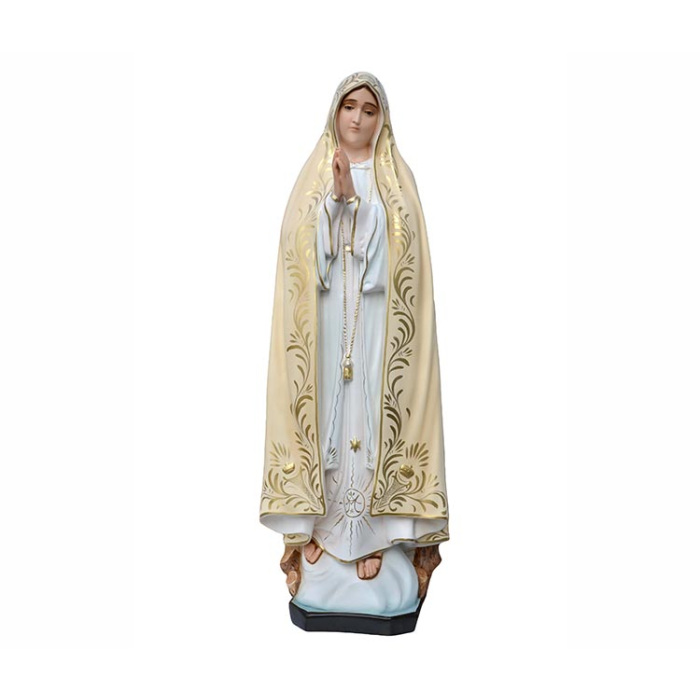 Statua Madonna di Fatima in resina 85 cm