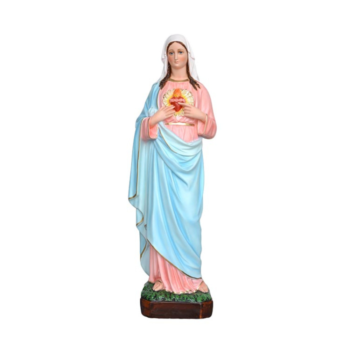 Statua Sacro Cuore di Maria in resina 65 cm