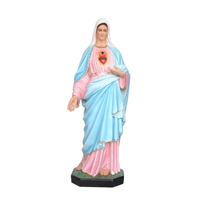 Statua Sacro Cuore di Maria in vetroresina 155 cm