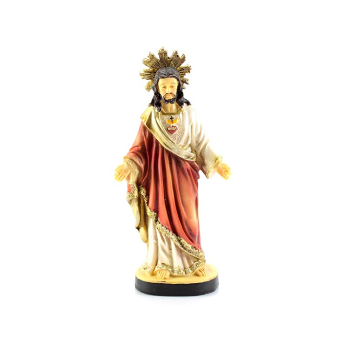 Jesus Sacred Heart Resin Statue 13 cm