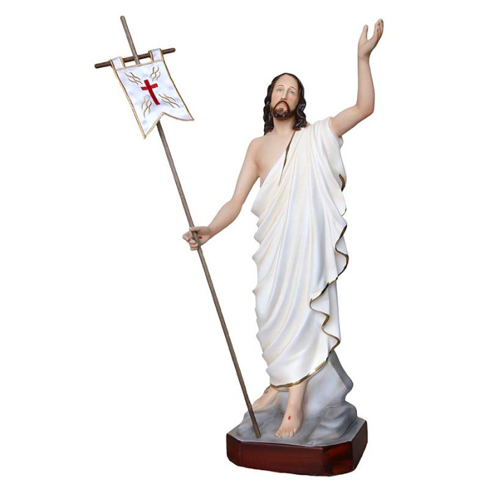 Statua Gesù Risorto in resina 50 cm