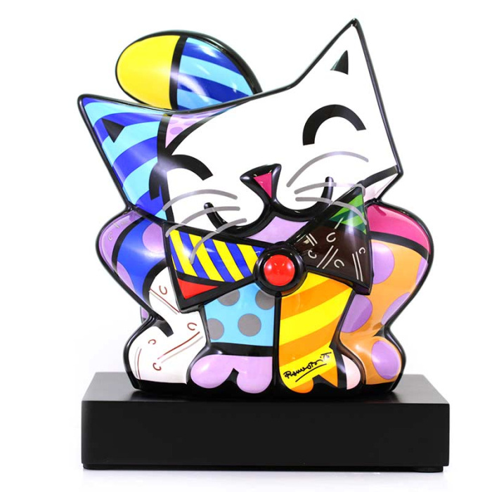 Figura Blue Cat 27x31 cm Romero Britto GOEBEL