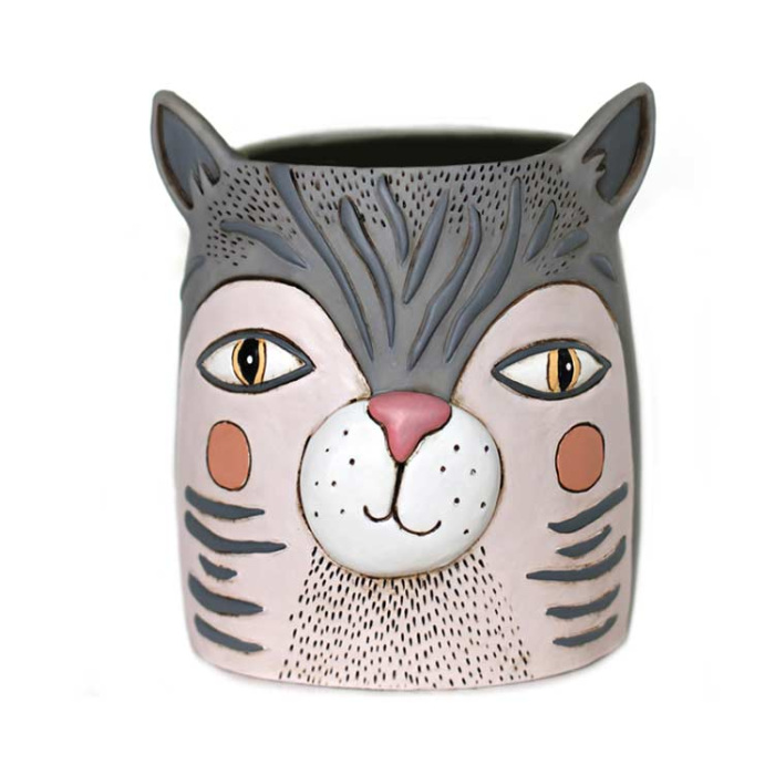 Portavaso Gatto 19x15 cm Allen Designs
