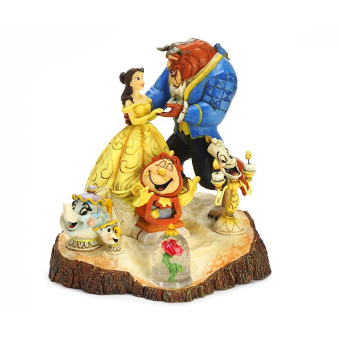 Beauty and the Beast on trunk 19 cm Disney Traditions 4031487
