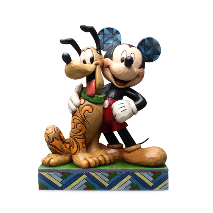 Mickey Mouse y Pluto 15 cm Disney Traditions 4048656