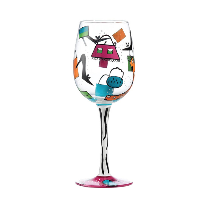 Wine Glass Shopaholic 23 cm by Lolita