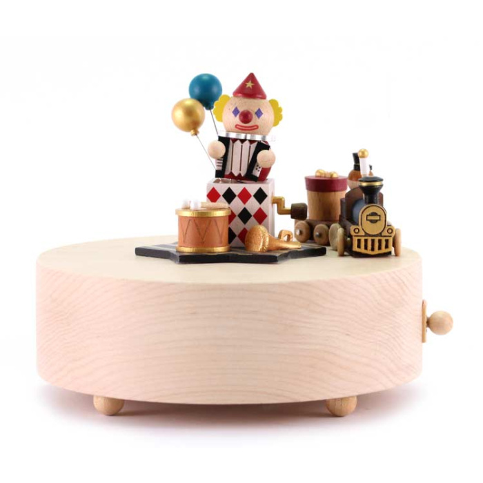 Caja de música de madera el Payaso Feliz 12 cm Wooderful Life Caja de música de madera el Payaso Feliz 12 cm Wooderful Life