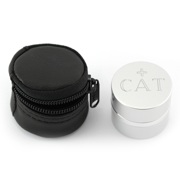 Crismera Santos Óleos Catecúmenos con estuche negro Diámetro 4,3 cm