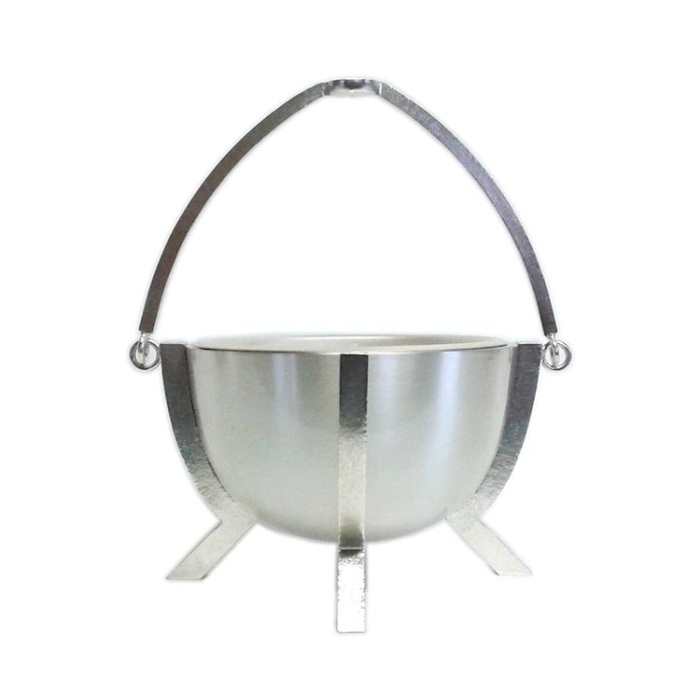 Secchiello per Acqua Santa modello structure in metallo Diametro 15 cm
