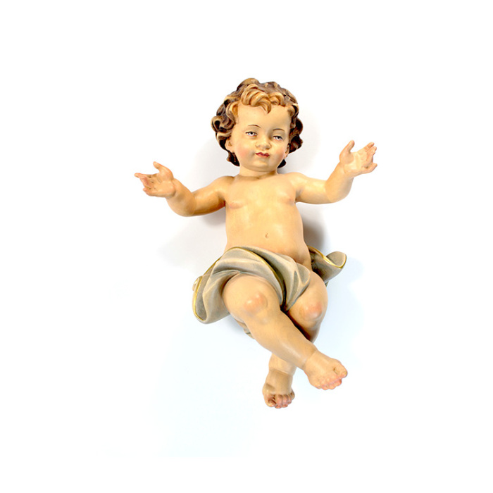 Niño Jesús con tela de madera 22 cm