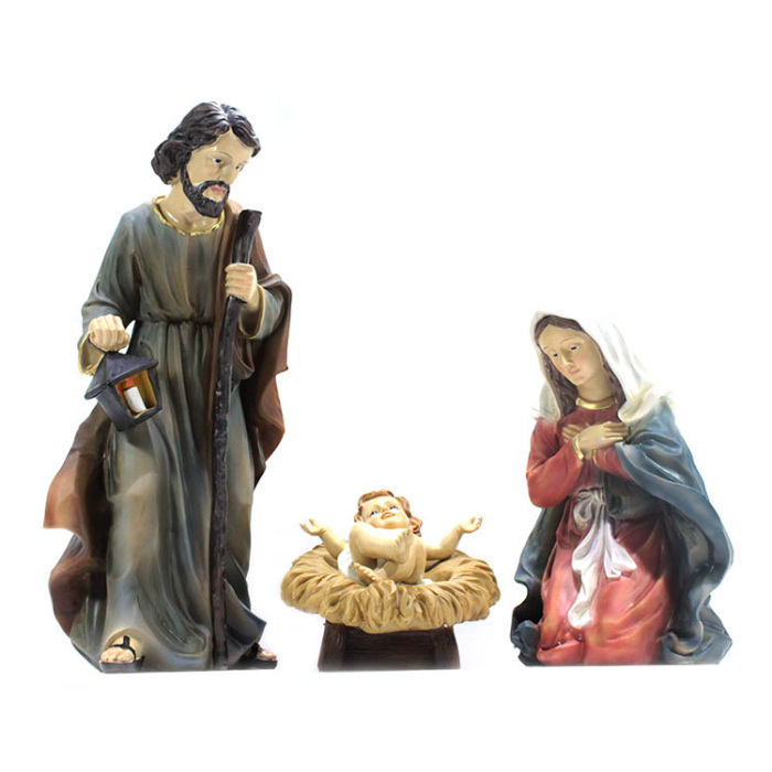 Natività resina colorata 50 cm 3 pezzi Natività resina colorata 50 cm 3 pezzi